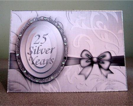 A5 Elegant Metallic Greeting Quick Card with Pyramage by Debbie Knechtel