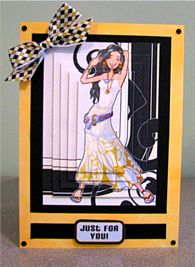 White and Gold Girl Pyramid. by Debbie Knechtel