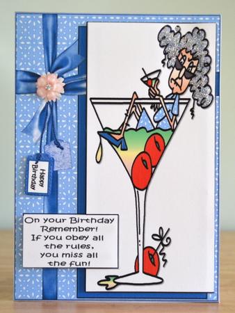 Stella Doesn't Want to Miss the Fun Quick Card by Debbie Knechtel