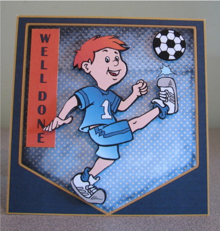 Soccer Star Well Done Congratulations Happy Birthday by Debbie Knechtel
