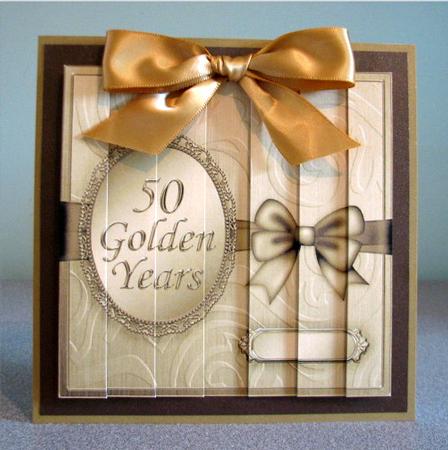 Elegant Metallic Greeting Card with Side Stacker by Debbie Knechtel