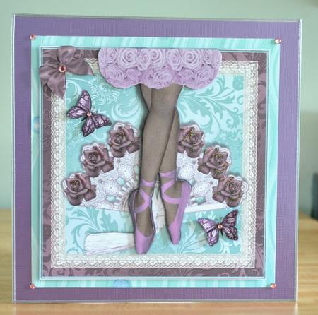 The Ballet Shoes Card Topper by Debbie Knechtel