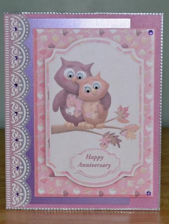 Wise Owls Anniversary/birthday Card Front by Debbie Knechtel