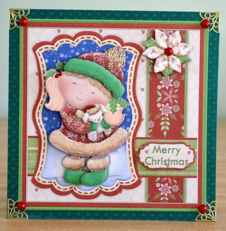 Cuddly Christmas Topper & Decoupage by Debbie Knechtel