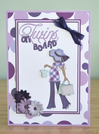 Expectant Mum Purple Ethnic Lady 2 by Debbie Knechtel