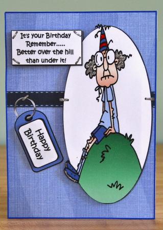 Gus Says Better Over the Hill Quick Card by Debbie Knechtel