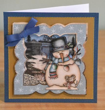 Snowman's Court Yard by Debbie Knechtel