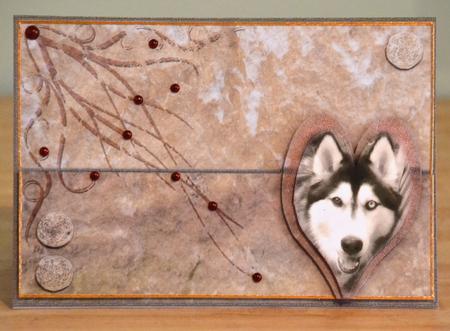 Husky 4, Sepia Lena by Debbie Knechtel