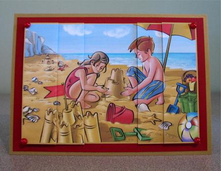 Day at the Beach Side Stacker, Ideal for Kids by Debbie Knechtel