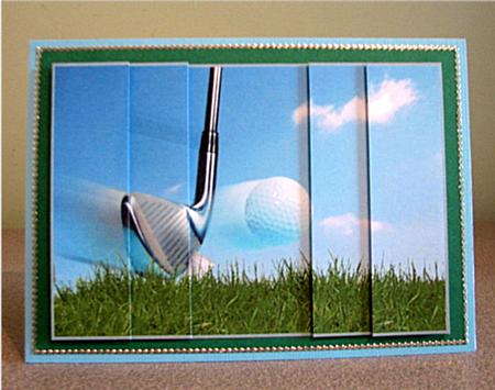 Golf Themed Side Stacker by Debbie Knechtel
