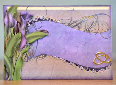 Calla Wedding Step by Step Card by Debbie Knechtel