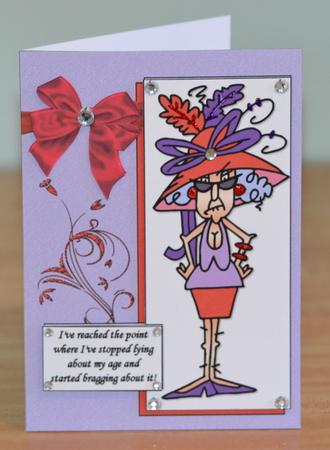 Stella is Bragging About Her Age Quick Card by Debbie Knechtel