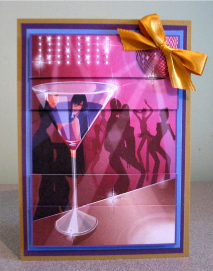 Disco Night Stacker Card by Debbie Knechtel