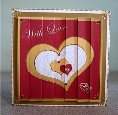 Elegant Hearts Quick Card with Side Stacker by Debbie Knechtel