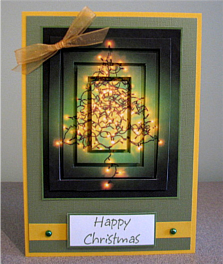 Comtempory Christmas Tree Concentric Pyramid by Debbie Knechtel