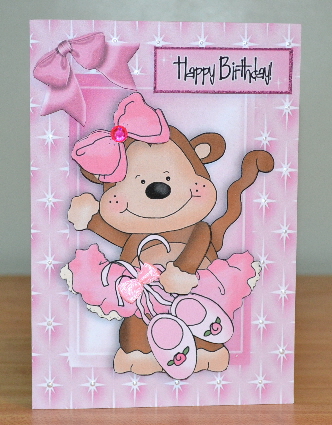 Little Ballerina Monkey with Her Dancing Shoes by Debbie Knechtel