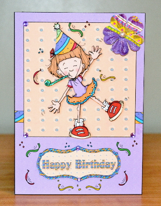 Lets Party! Card Front and Decoupage by Debbie Knechtel