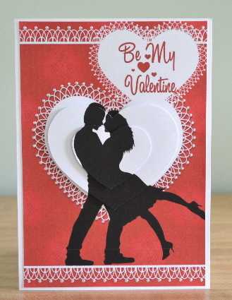 Lovers Silhouette - Be My Valentine by Debbie Knechtel