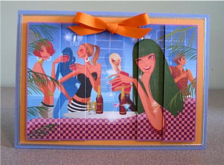 A Night Out with the Girls Stacker Card by Debbie Knechtel