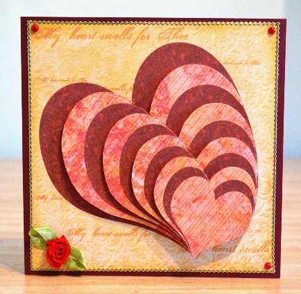 Heart Swells 6x6 10-layer Stacks Pyramid Mini-kit by Debbie Knechtel
