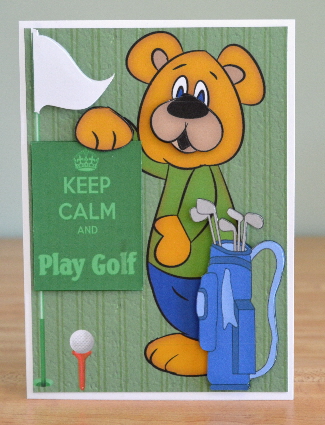 Keep Calm Play Golf by Debbie Knechtel