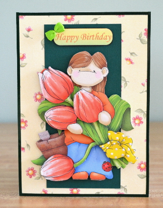 Bunch of Tulips Doodles by Debbie Knechtel