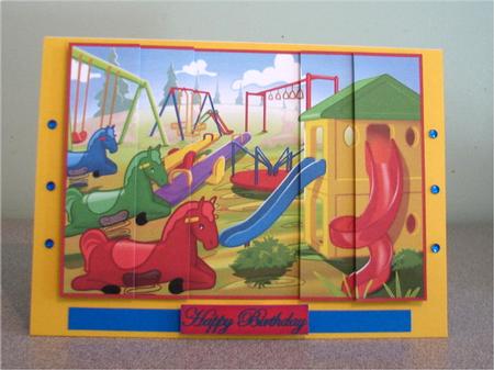 A Day at the Park Side Stacker, Ideal for Kids by Debbie Knechtel