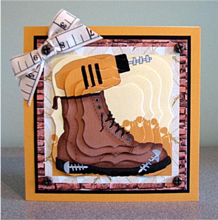 Man's Boot with Drill by Debbie Knechtel