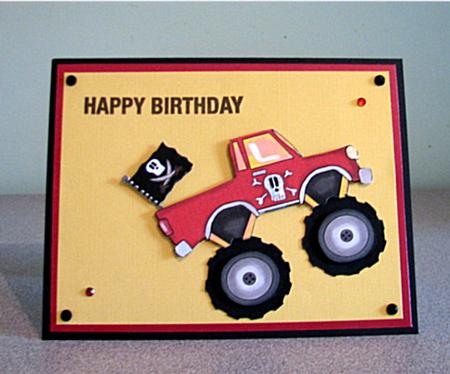 Red Monster Truck Step by Step by Debbie Knechtel