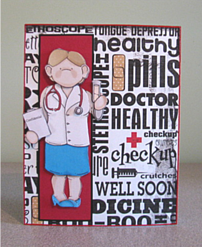 Female Doctor Doodles by Debbie Knechtel