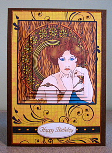 Art Nouveau Pyrimage by Debbie Knechtel