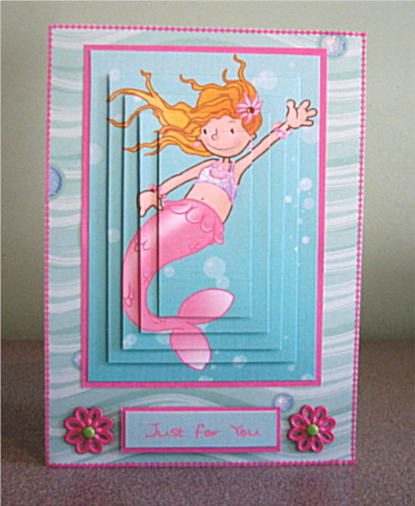 Pink Mermaid Pyramid. by Debbie Knechtel