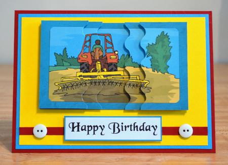 Wavy Side Stacker - Tractor by Debbie Knechtel
