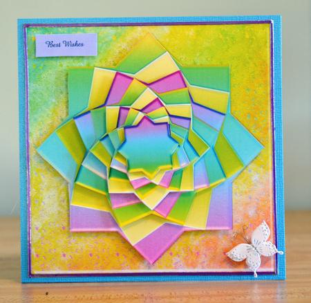Spring Star 6x6 Inch 9-layer Stacks Pyramid by Debbie Knechtel