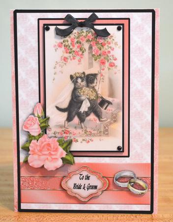 Kitten Wedding with Roses Qs by Debbie Knechtel