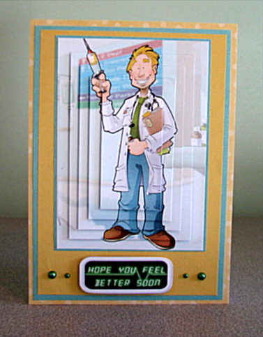 Get Well Soon Doctor Dude Pyramid. by Debbie Knechtel