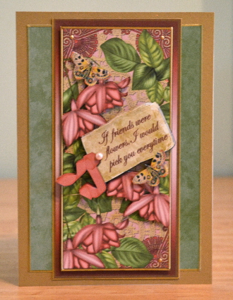 Pink Fushsia If Friends Were -  Dl Topdown Topper by Debbie Knechtel