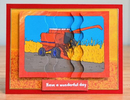 Wavy Side Stacker - Working the Land by Debbie Knechtel
