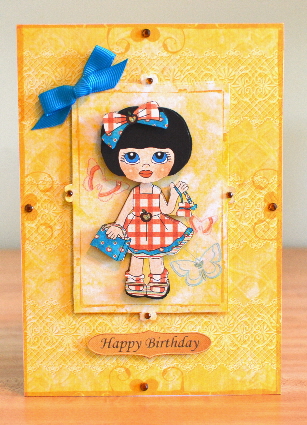 Friend Jen, A5 Step by Step Card by Debbie Knechtel