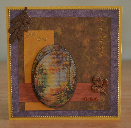 Autumn Hues Twisted Pyramid by Debbie Knechtel