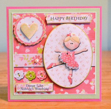 Dance Like Nobody's Watching Ballet Birthday Card by Debbie Knechtel