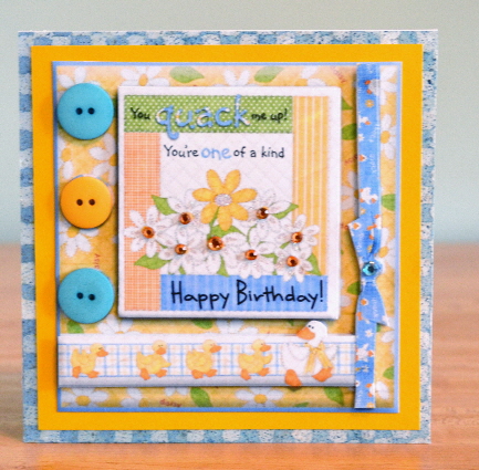 You Quack Me Up Birthday Card Front by Debbie Knechtel