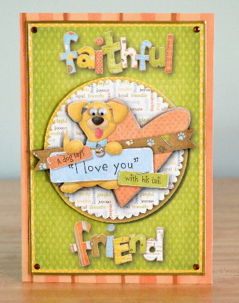 Faithful Friend Says I Love You Quick Card Front by Debbie Knechtel