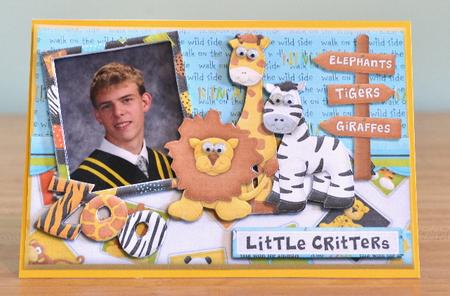 Little Critters Zoo Photo Card Front by Debbie Knechtel