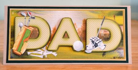 Golfing Dad Dl Topper by Debbie Knechtel