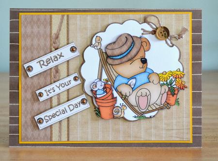 Gardening Ted Birthday/retirement Quick Card by Debbie Knechtel