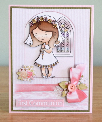 First Communion Girl by Debbie Knechtel