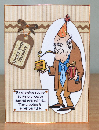 Fred Celebrates His 80th Quick Card by Debbie Knechtel