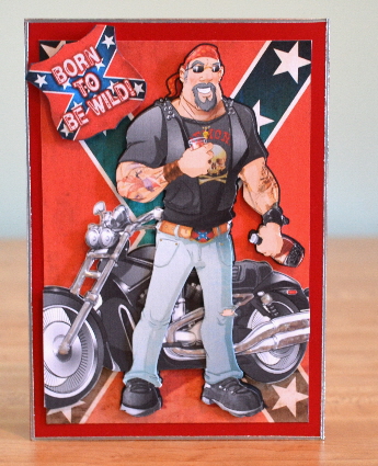 Angel of Hell Confederate Flag Dude by Debbie Knechtel