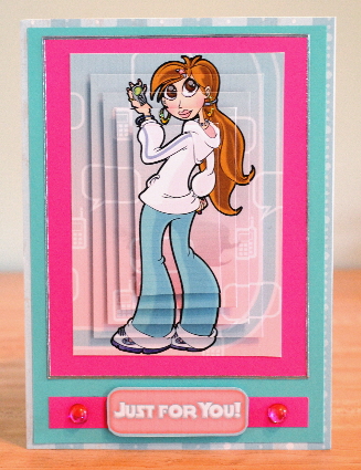 Teen Diva Text Queen Pyramid by Debbie Knechtel